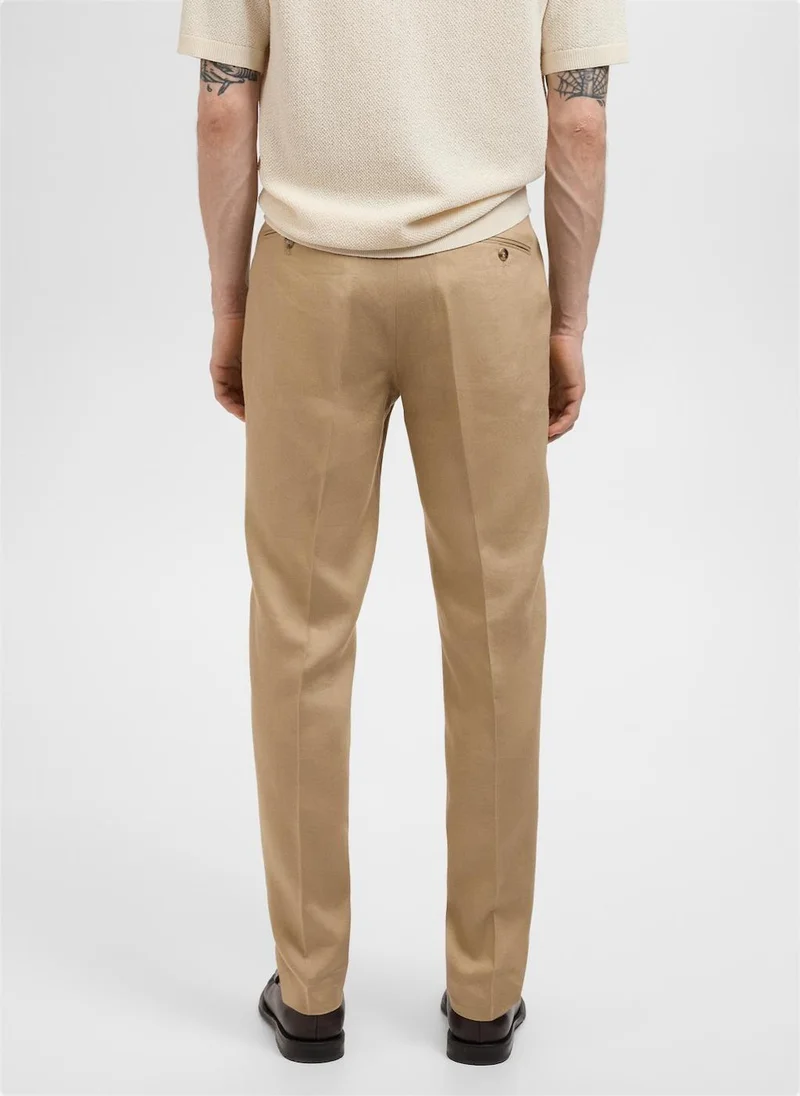 مانجو مان بنطلون كاجوال بقصة ضيقة